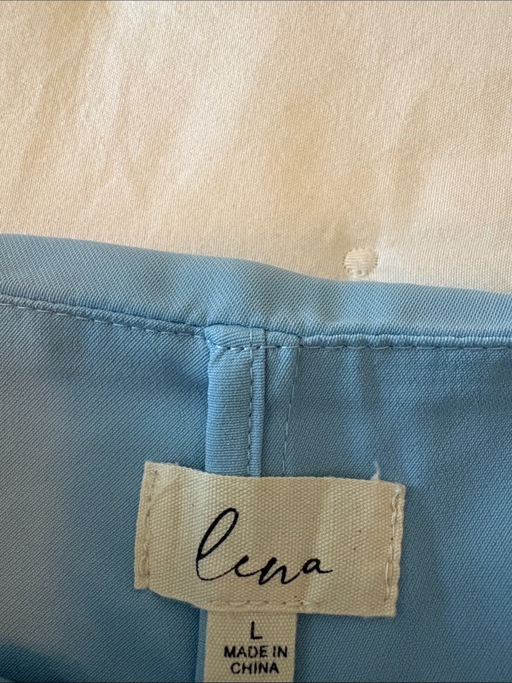 Lina Powder Blue Tie-Front Skort with Wrap Overlay - Picture 2 of 7